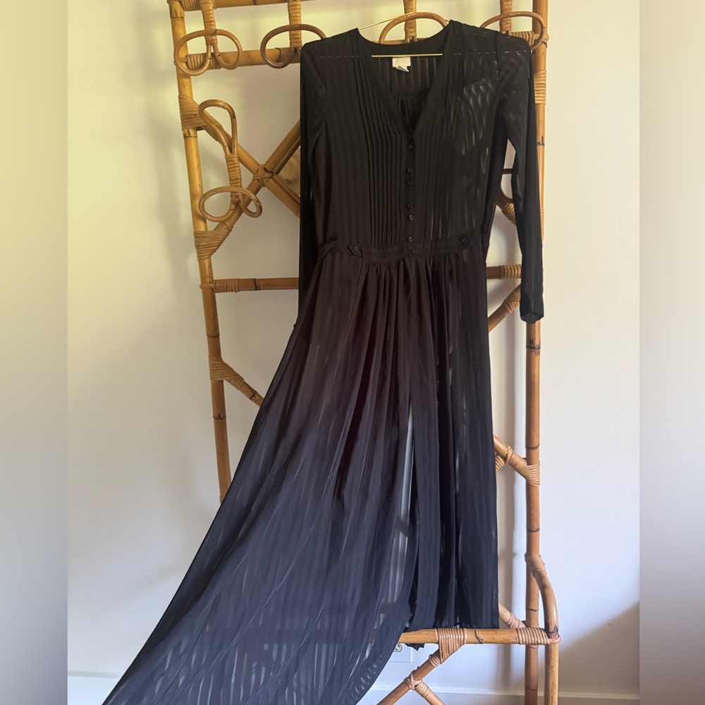 Zara Sheer Striped Duster Kimono
